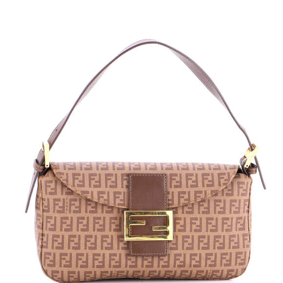 Fendi Handbags - Fendi Medium Double Flap Bag Zucchino Canvas